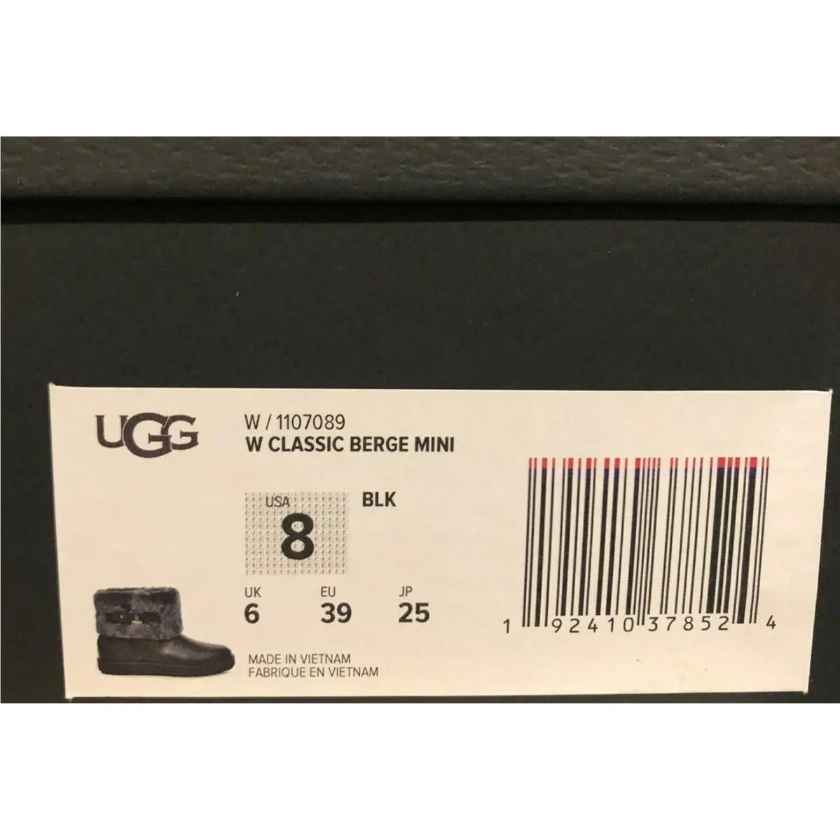 UGG shoes - UGG Classic Berge Mini - Classic Berge Mini - Black (UPC: 192410378524) 5