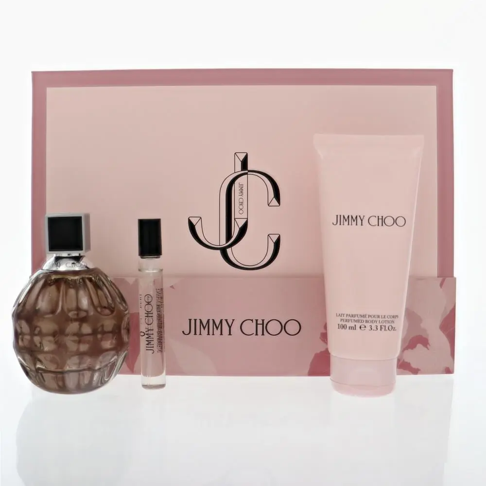 Jimmy Choo 3 Piece Gift Set- 3.3 Oz Eau De Parfum Spray by Jimmy Choo Women