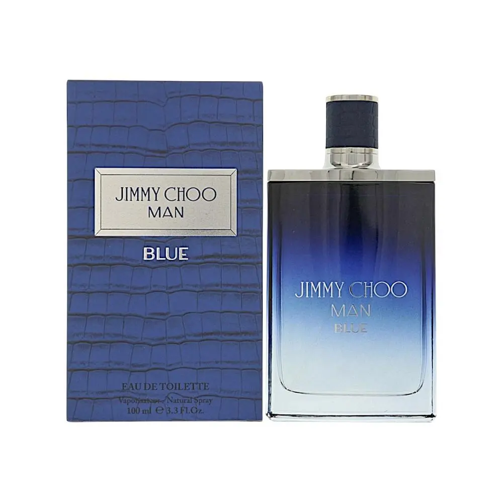 Man Blue 3.3 Oz Eau De Toilette Spray by Jimmy Choo Box For Men