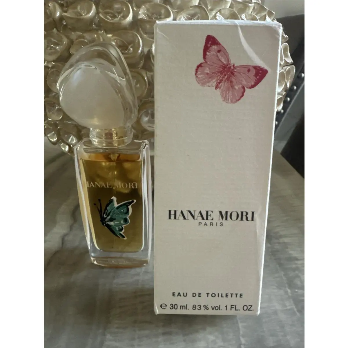 Auth. Hanae Mori Eau DE Toilette 30 Ml./ 1 Oz. Travel - Rare Scent