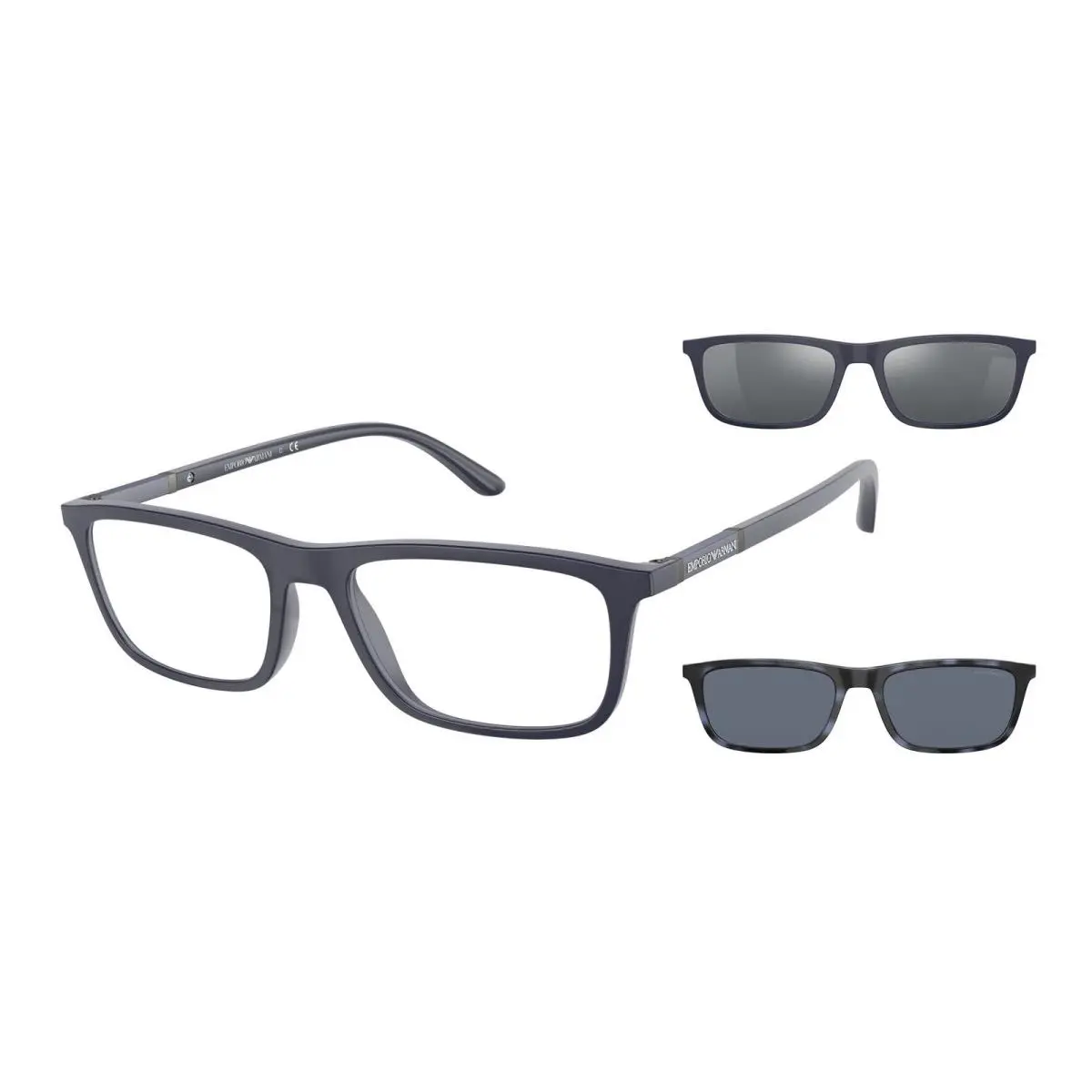EA4160 Sunglasses with Interchangeable Clip-ons Matte by Emporio Armani