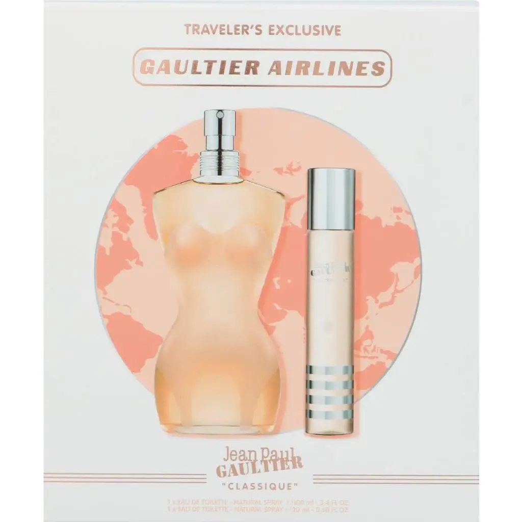 Jean Paul Gaultier Classique Women 2 Pc Gift Set 3.3oz Edt Spray 0.67oz Edt