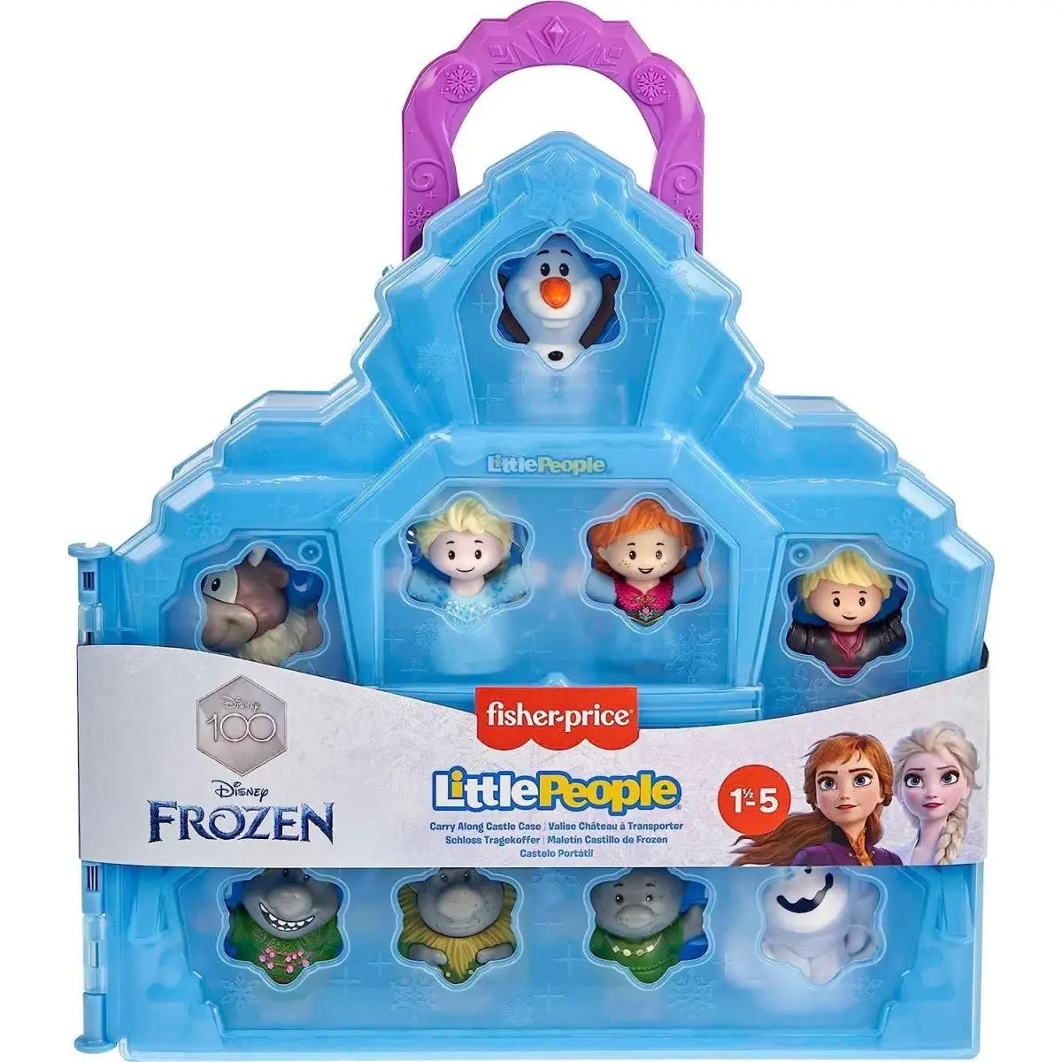 Fisher Price Disney Frozen Little People Carry Along Castle Case Playset