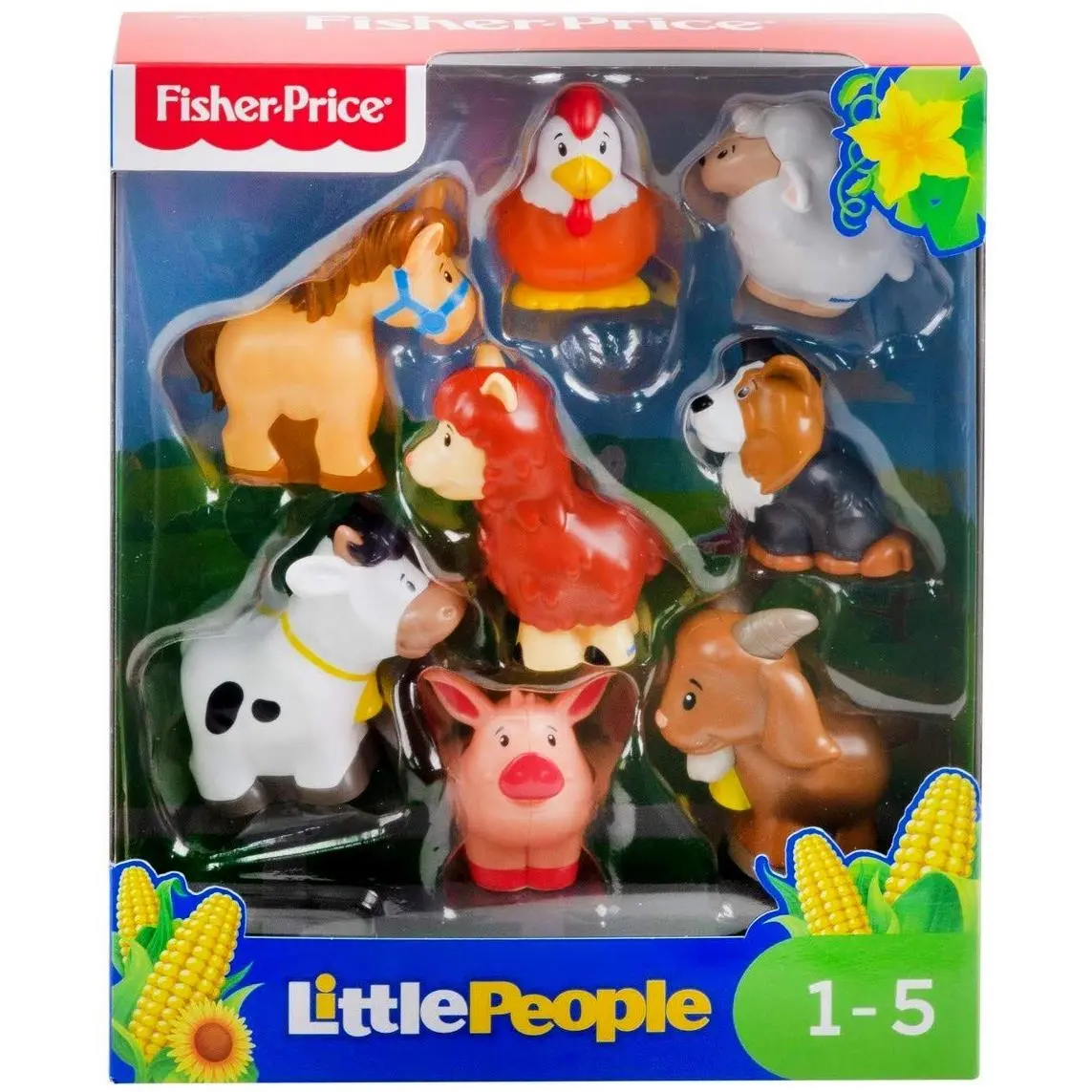 Fisher Price Little People Farm Animal Friends Figure 8-Pack