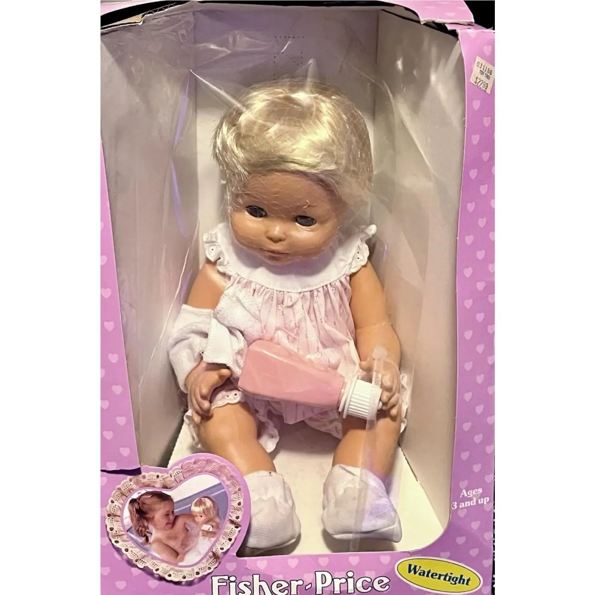 Vintage 1982 Fisher Price My Bathing Baby Doll Complete