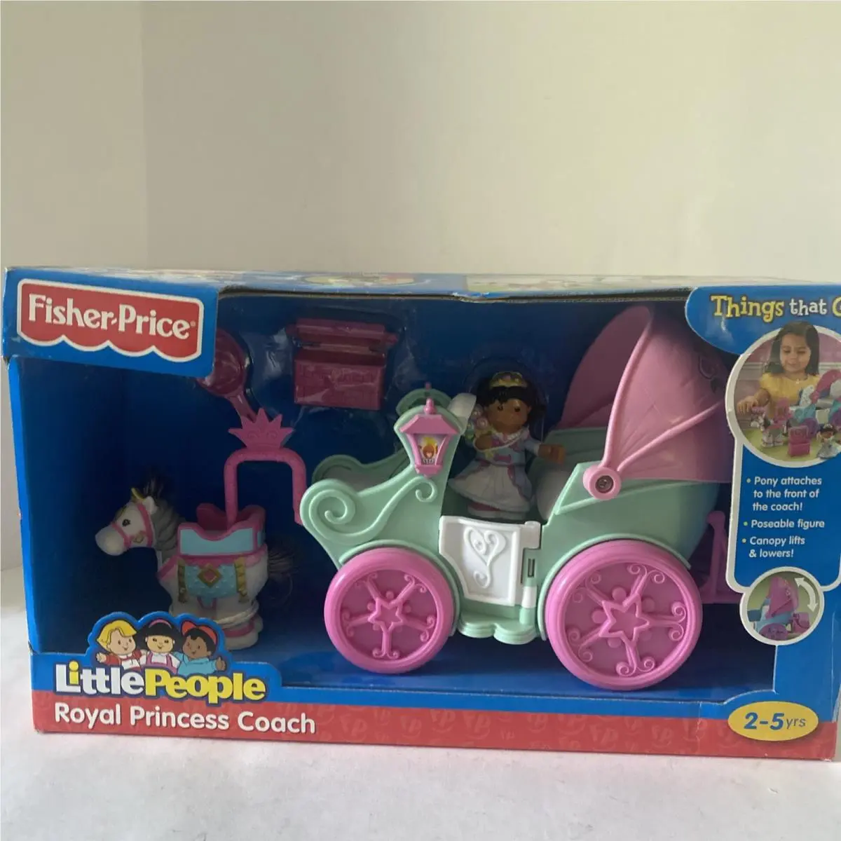 Fisher-price Little People Royal Princess Coach 2008 Rare Find