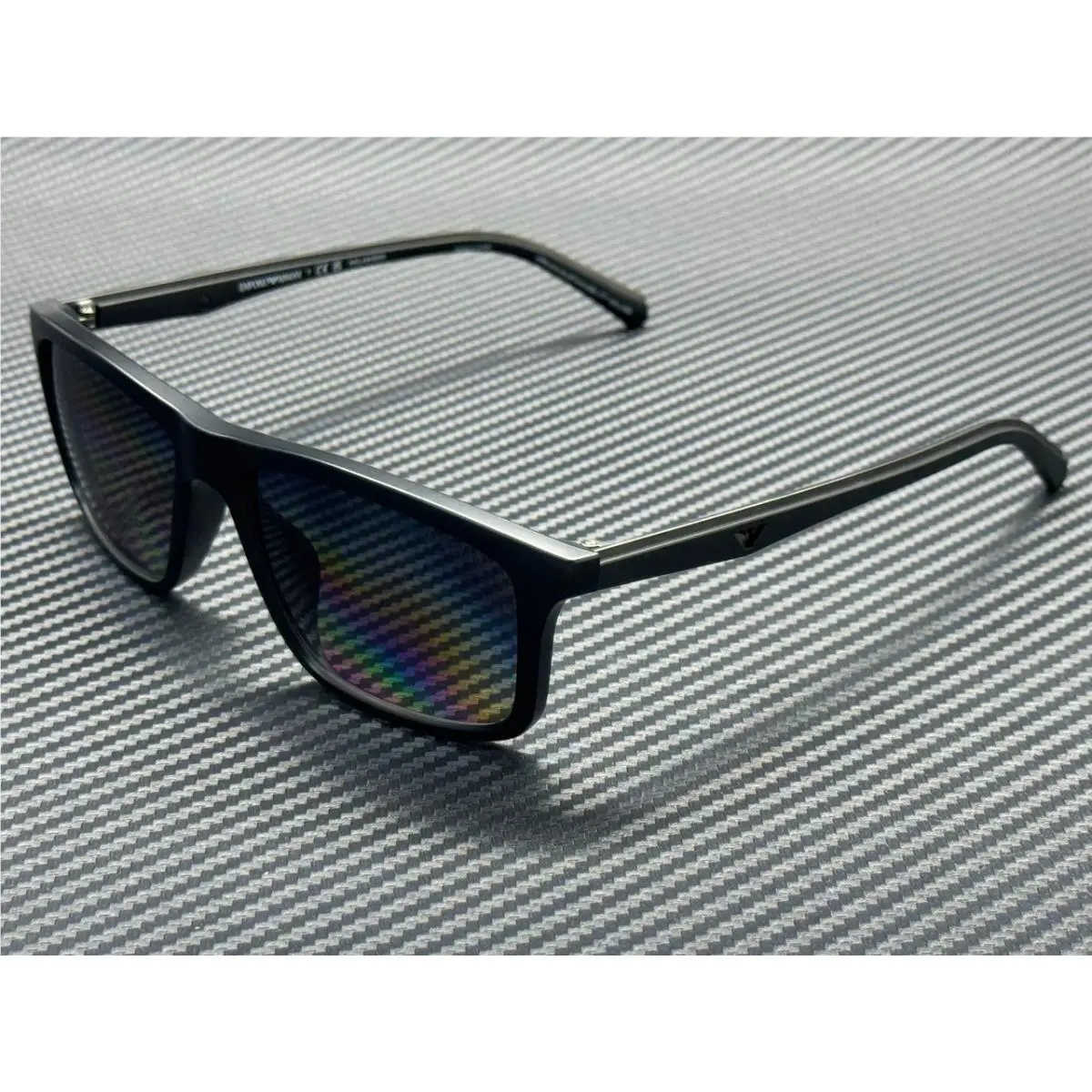 Emporio Armani EA4257U 500181 Matte Black Grey Polarized Men`s 57 mm Sunglasses