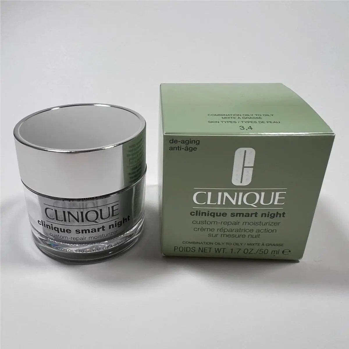 Clinique Smart Night Custom Repair Moisturizer Combination Oily To Oily Skin 1.7