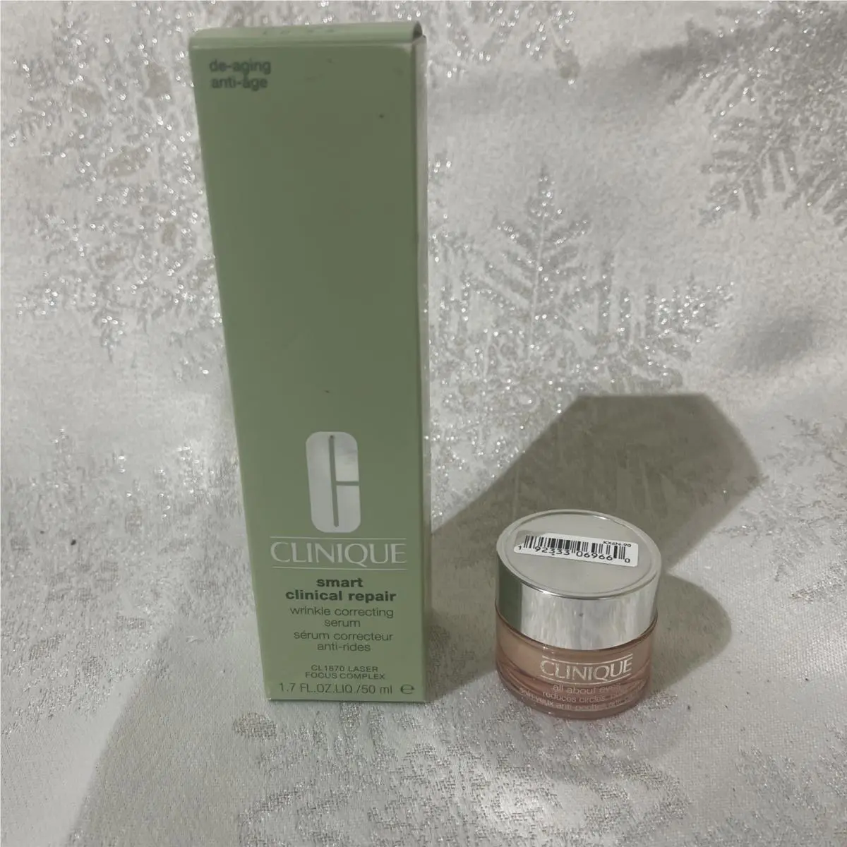 Clinique Smart Clinical Repair Wrinkle Repair Serum 1.7 oz + All About Eyes