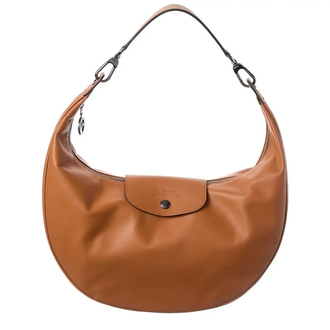 Longchamp Le Pliage Xtra Leather Shoulder Bag Women`s Brown
