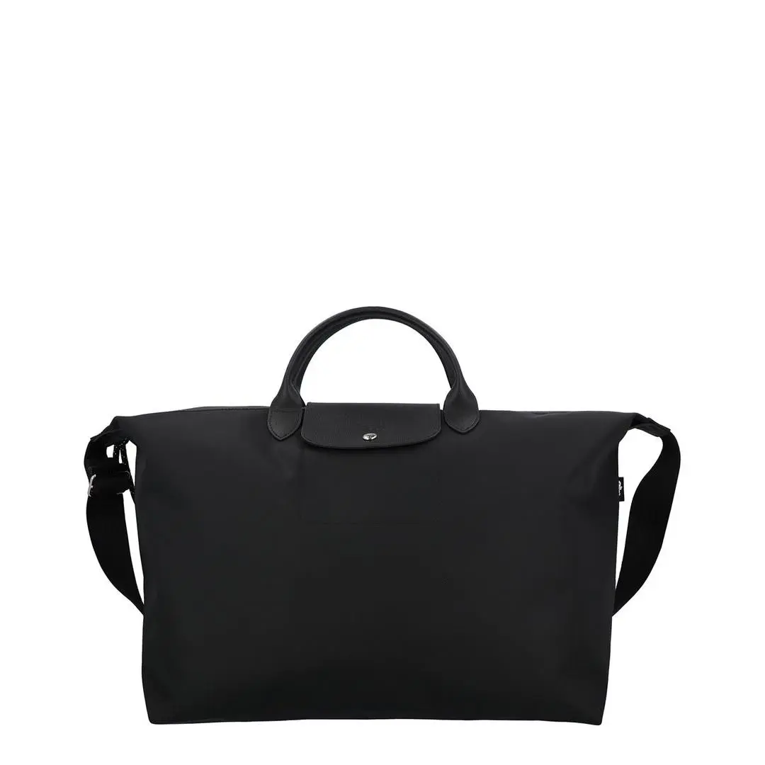 Longchamp Le Pliage Energy Large Canvas Travel Bag Women`s Black - Exterior: Black