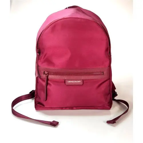 Longchamp Le Pliage Neo Large Nylon Backpack In Blackcurrant France
