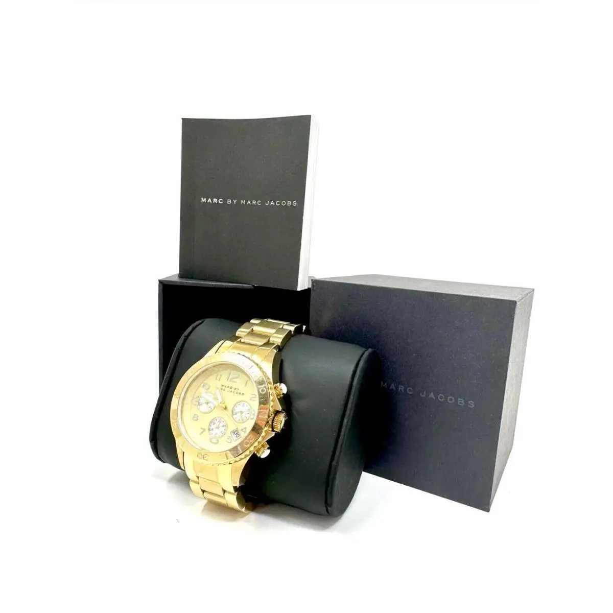 Marc by Marc Jacobs Women`s MBM3188 Rock Chrono Gold Tone Bracelet Watch