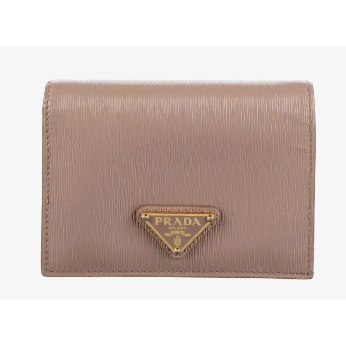 Prada Leather Card Holder in Blush Pink