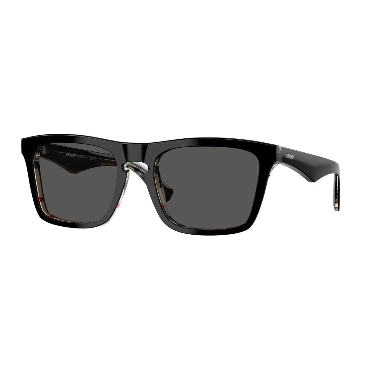 Burberry BE 4434 Top Black on Vintage Check Dar 412187 Sunglasses