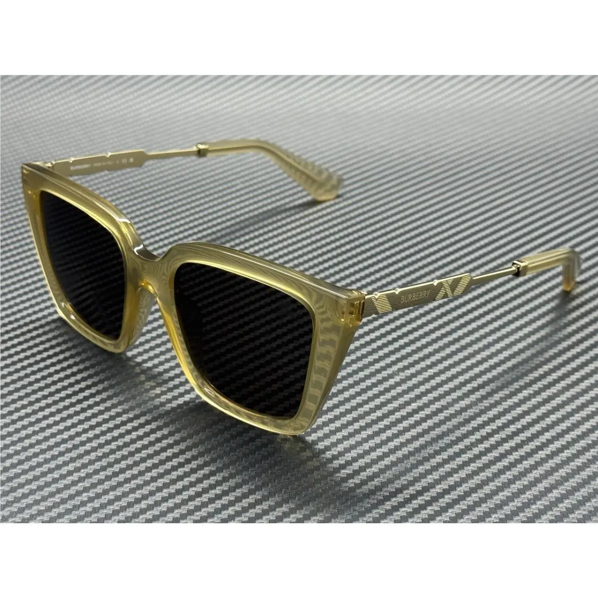 Burberry BE4473U 419873 Yellow Dark Brown Women`s 52 mm Sunglasses