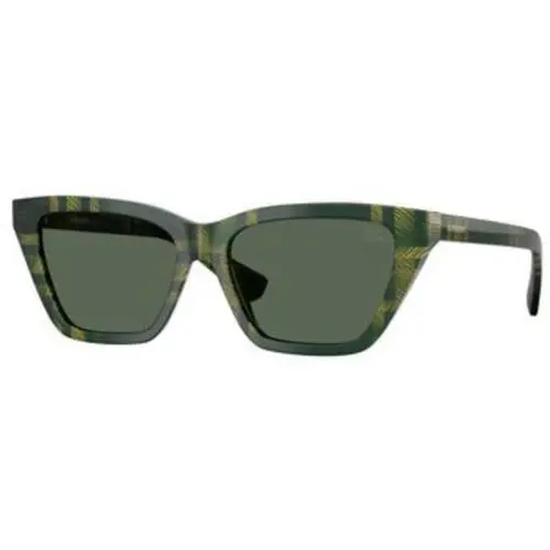Burberry BE 4468 Check Green Dark Green Polyamide Standard 416971 Sunglasses