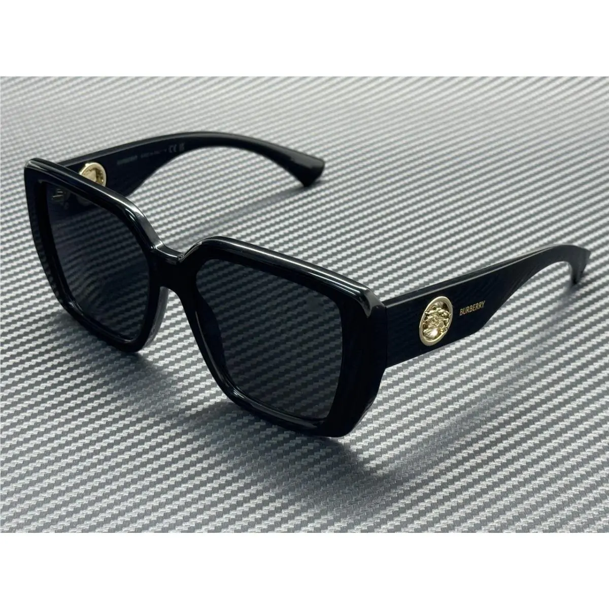 Burberry BE4471 300187 Black Dark Grey Women`s 54 mm Sunglasses