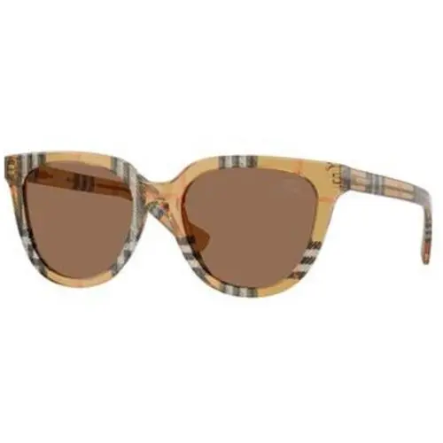 Burberry BE 4469 Check Sand Dark Brown Polyamide Standard 416373 Sunglasses