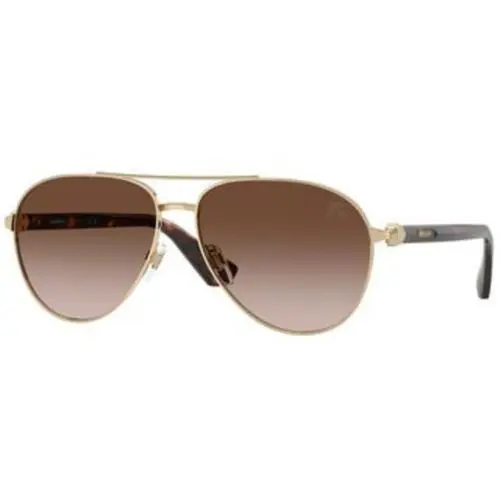Burberry BE 3167 Light Gold Brown Gradient Polyamide Standard 110913 Sunglasses