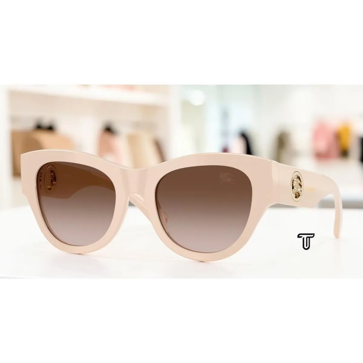 Burberry BE4491 422313 Pink Brown Gradient 52 mm Women`s Sunglasses