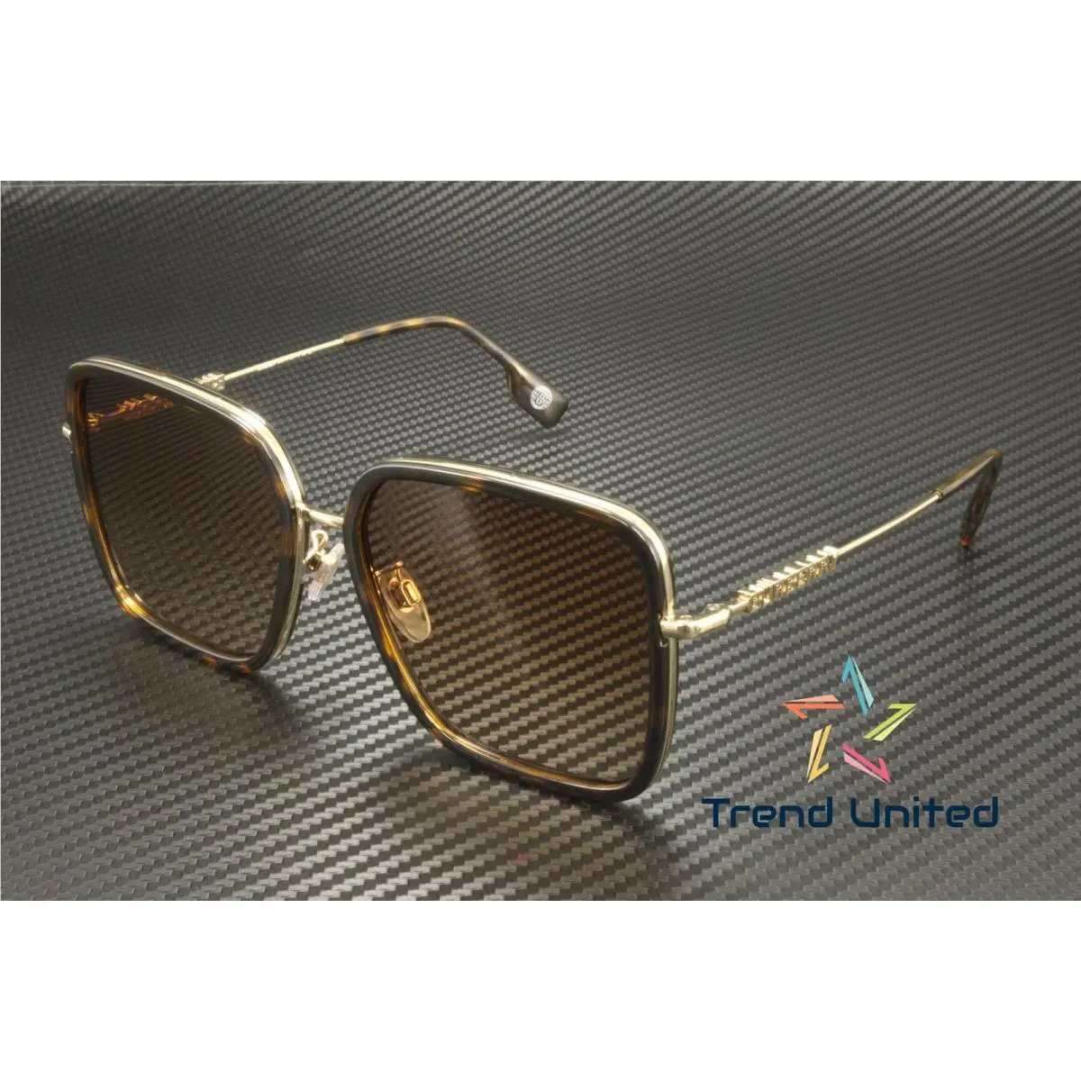 Burberry BE3145D 110913 Dionne Dark Havana Brown Grad 58 mm Women`s Sunglasses