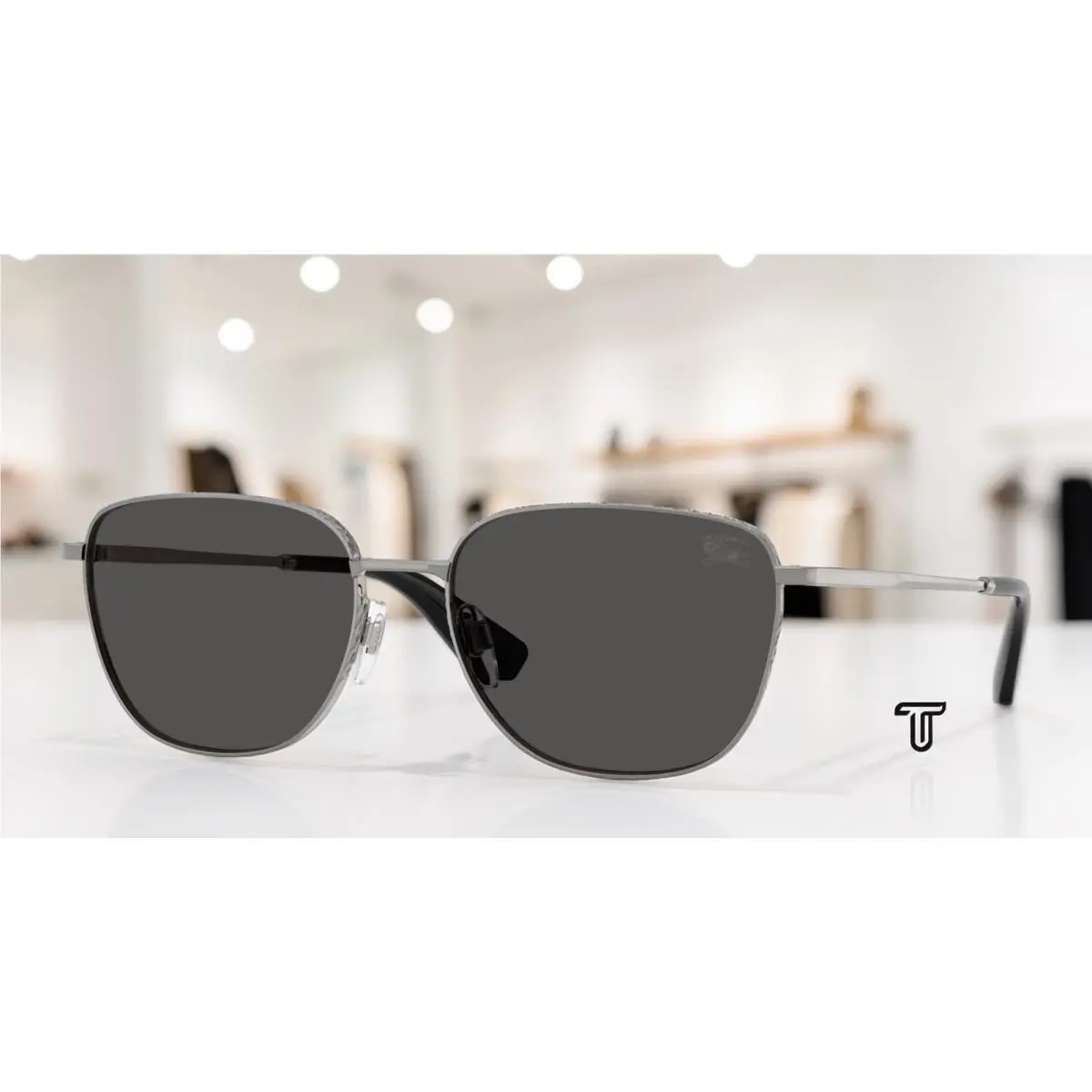 Burberry BE3171 100387 Gunmetal Dark Grey 57 mm Men`s Sunglasses
