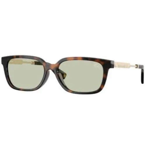 Burberry BE 4481 D Dark Havana Light Green Polyamide Standard 3002/2 Sunglasses