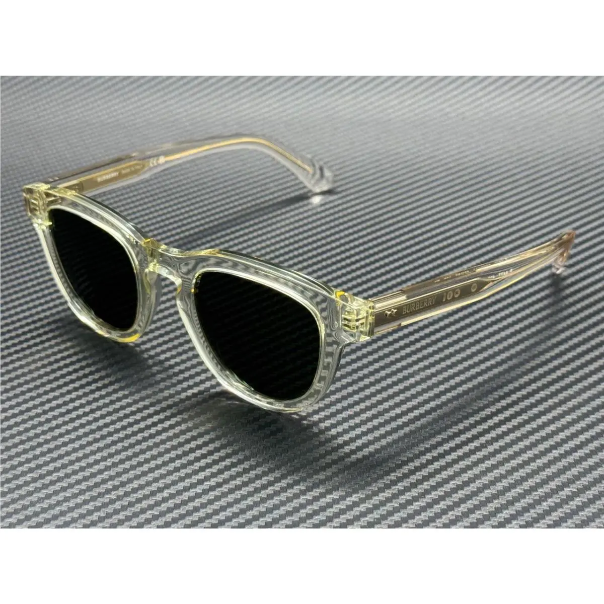 Burberry BE4477 420971 Yellow Dark Green Men`s 48 mm Sunglasses