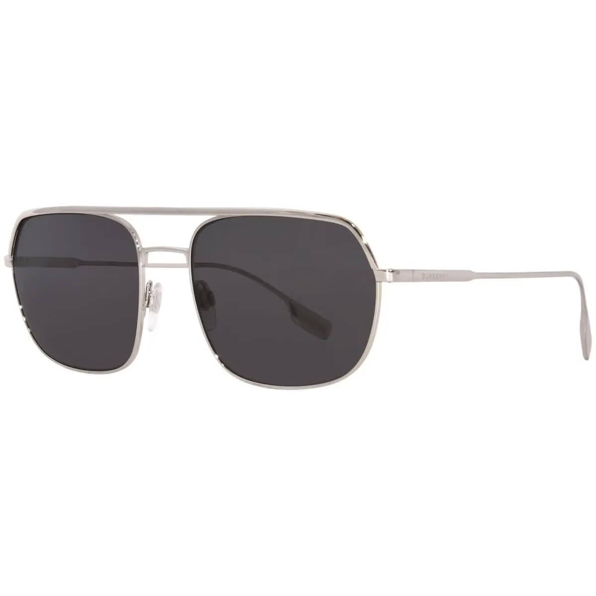 Burberry Holborn B-3117 1005/87 Sunglasses Men`s Silver/grey Square Shape 58mm