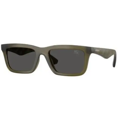 Burberry BE 4475 U Matte Green Dark Grey Polyamide Standard 421287 Sunglasses