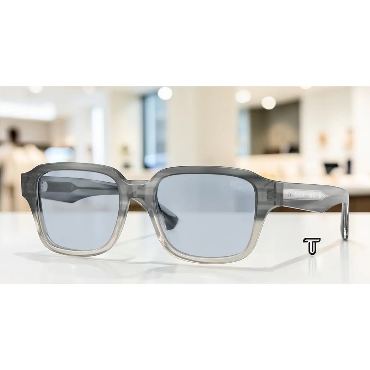 Burberry BE4484F 420872 Grey Gradient Azure 53 mm Men`s Sunglasses