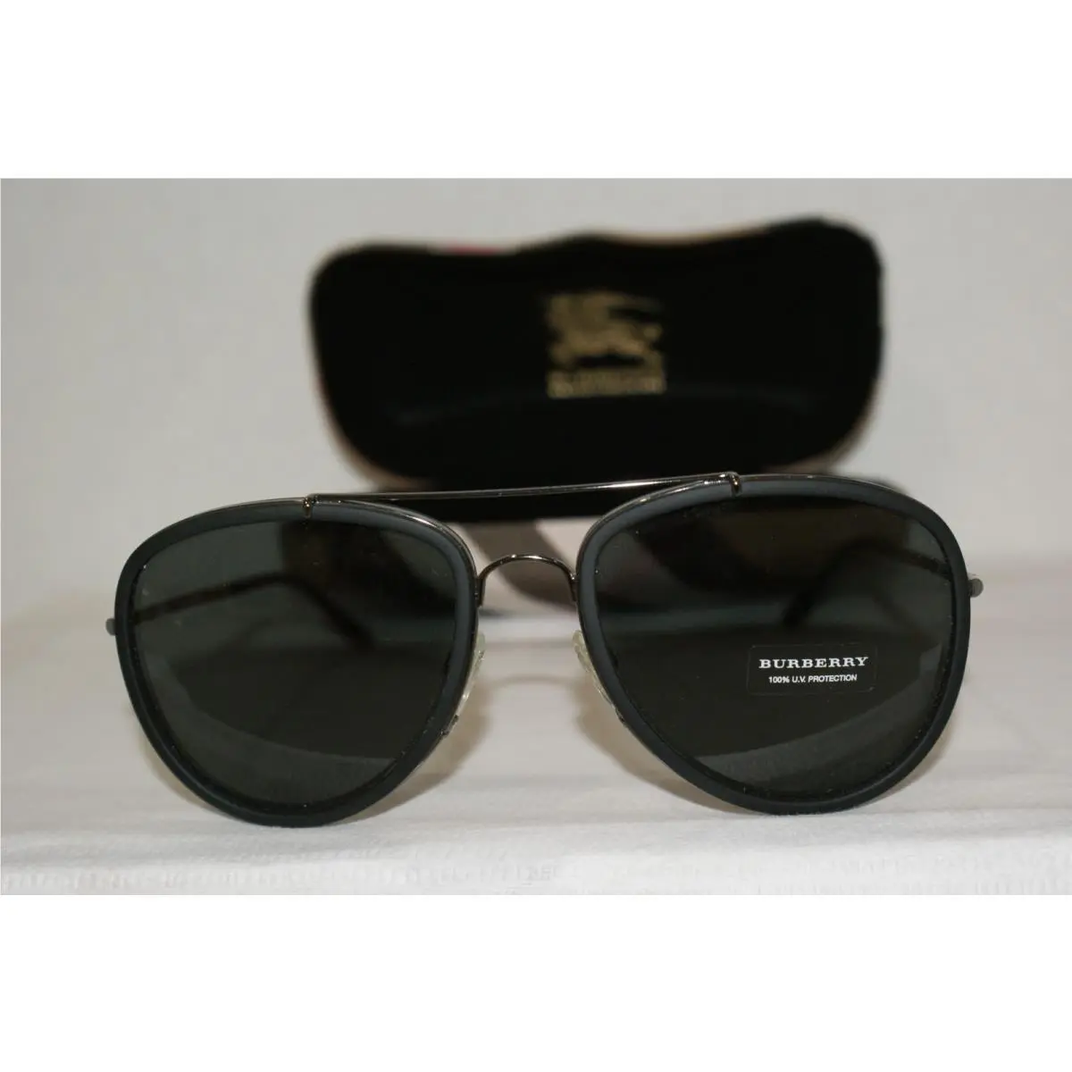 Burberry Sunglasses B 3090-Q Gunmetal/matte Black 1003/87 58-18 W Origi Case