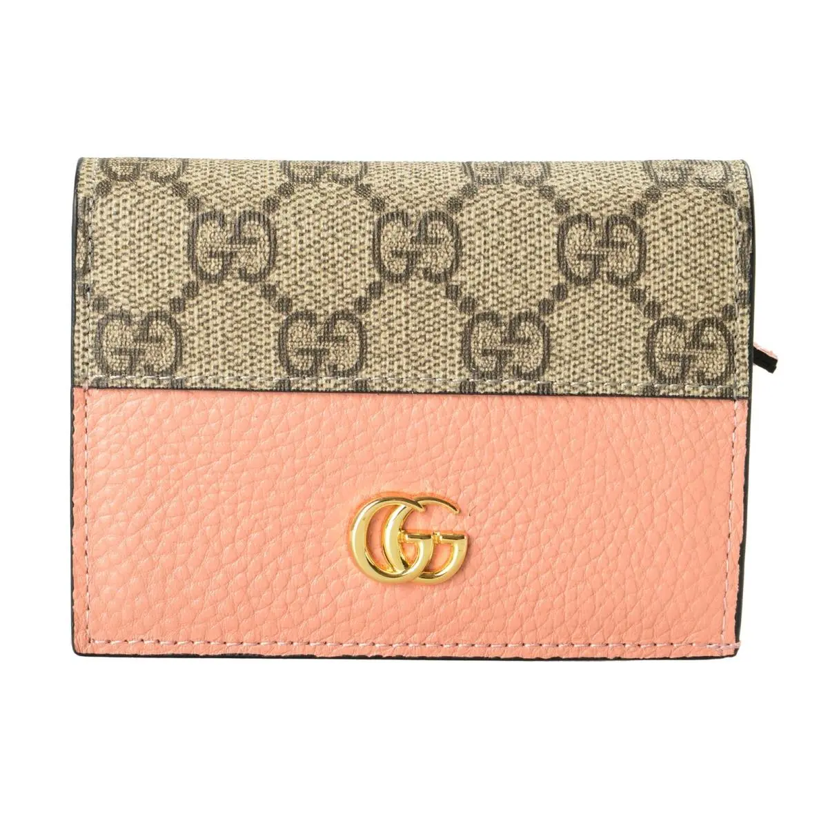 Gucci Women`s Leather GG Marmont Card Case Wallet