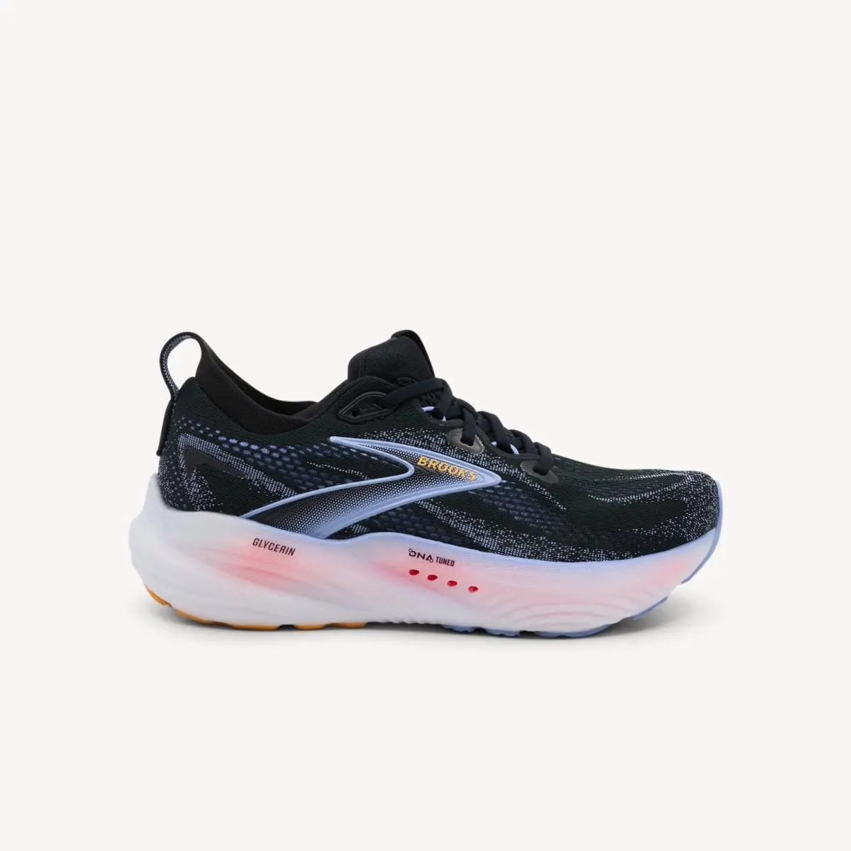 Brooks Glycerin 22 Sneaker Women`s US 11 B Black Athletic Running Shoes ZAP2444