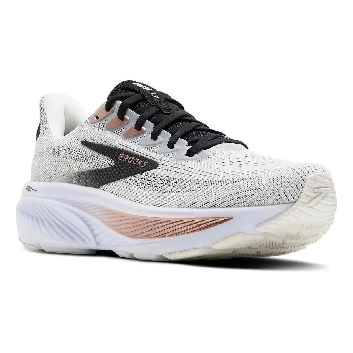 Brooks shoes - Brooks Ghost 17 - Ghost - White / Pink 1
