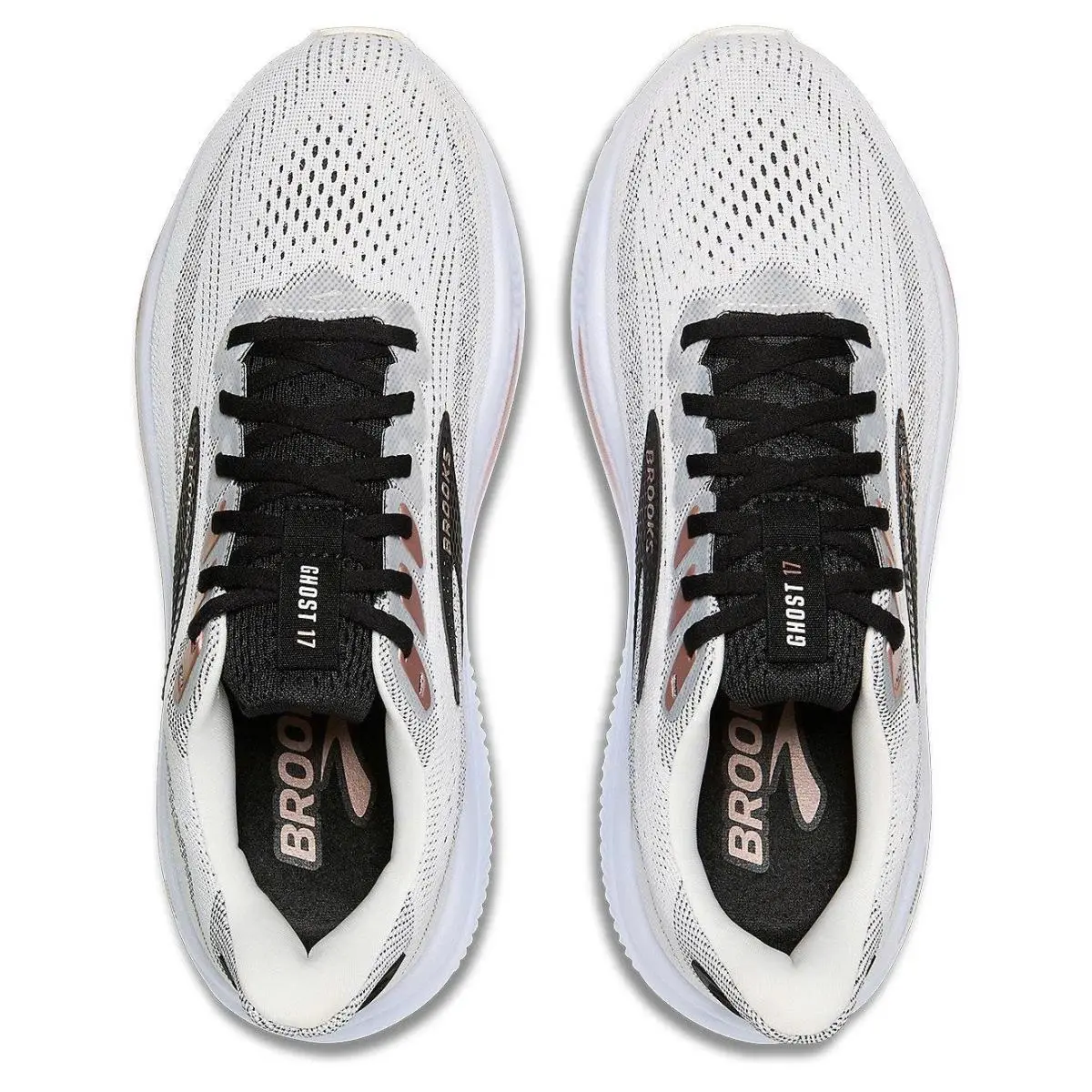 Brooks shoes - Brooks Ghost 17 - Ghost - White / Pink 2