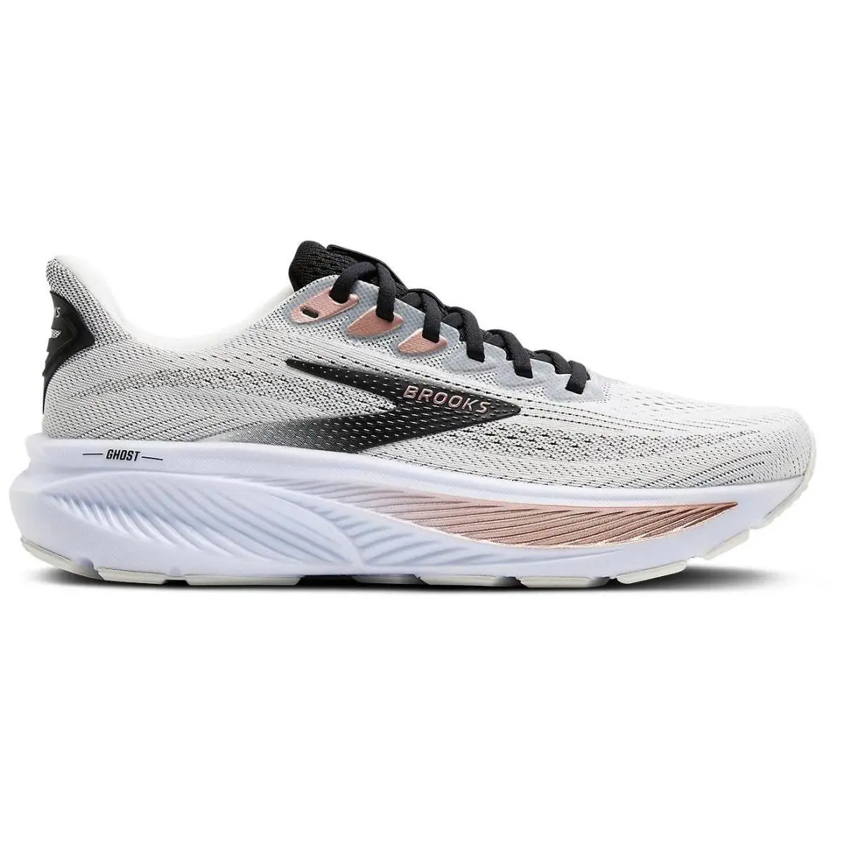Brooks shoes - Brooks Ghost 17 - Ghost - White / Pink 6