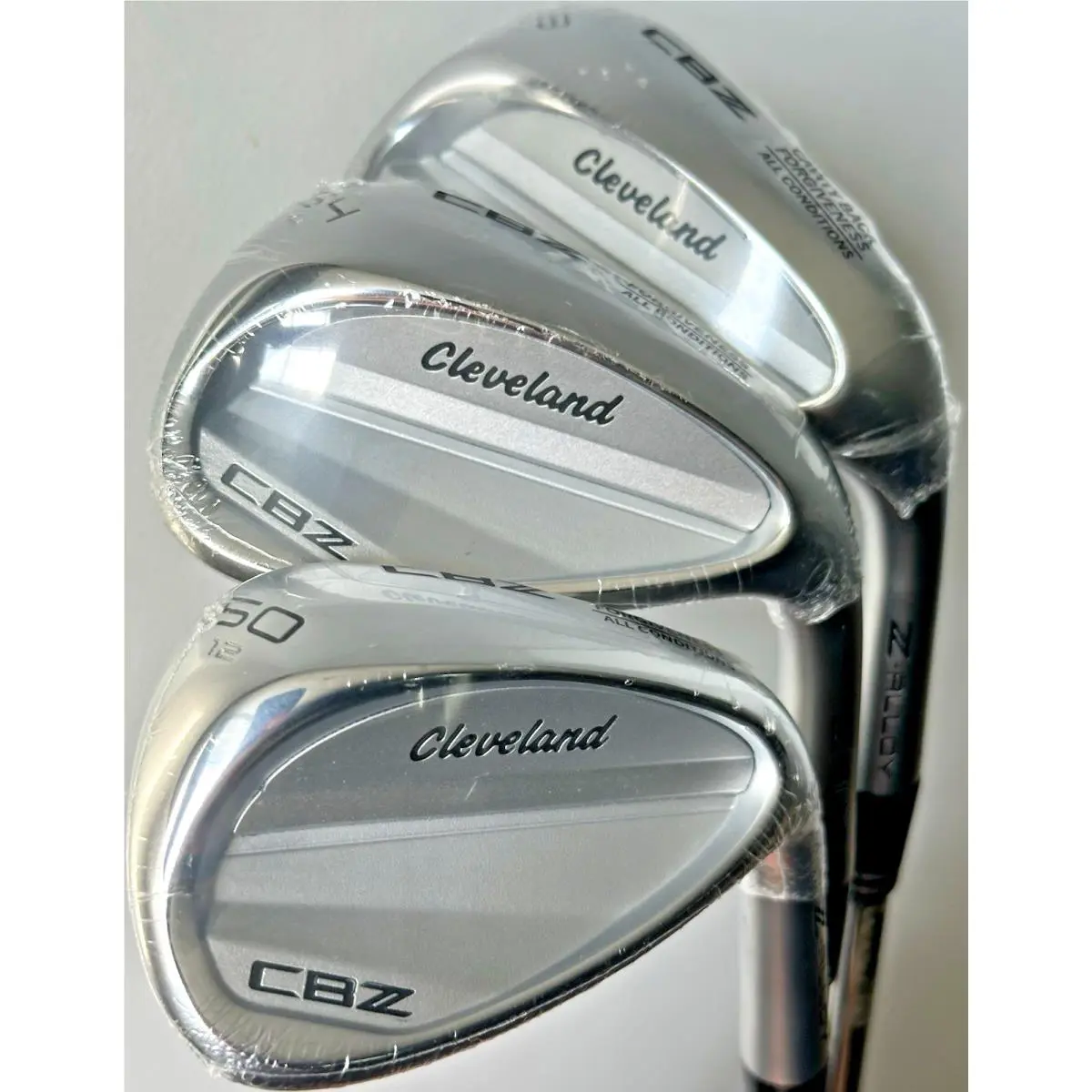 Cleveland Cbz Tour Satin Wedge Set 50-12 54-14 58-12 GW SW LW Steel