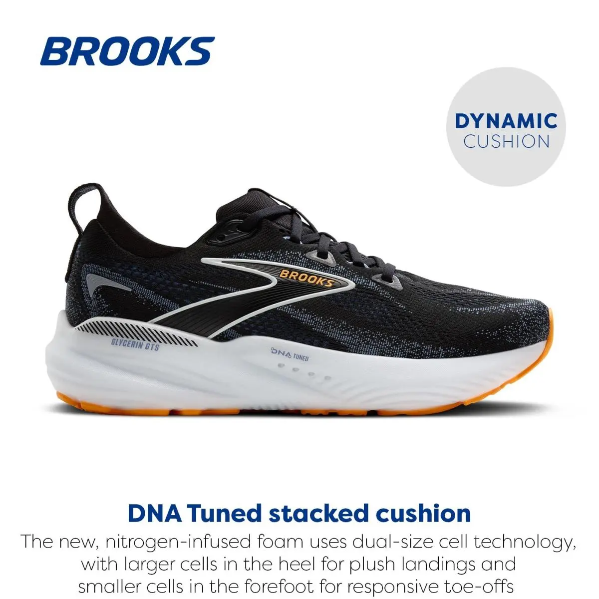 Brooks shoes - 110466013 - 110466-013 - Black/Country Blue/Orange Pop (UPC: 195394601879) 0