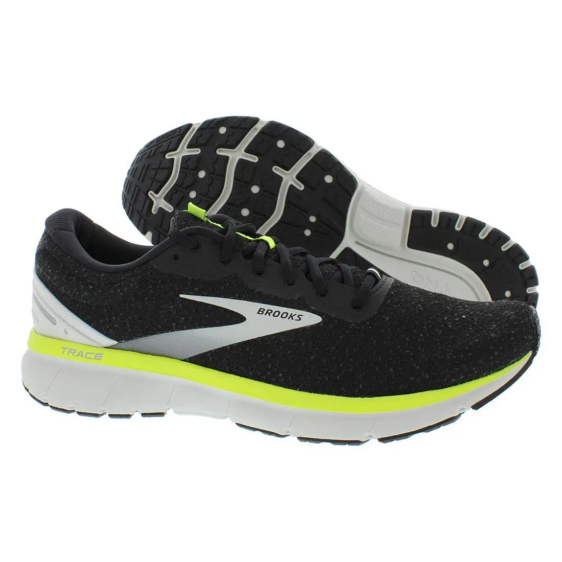 Brooks Trace 2 Mens Shoes Size 7 Color: Black/grey/nightlife - Black/Grey/Nightlife, Main: Multi-colored