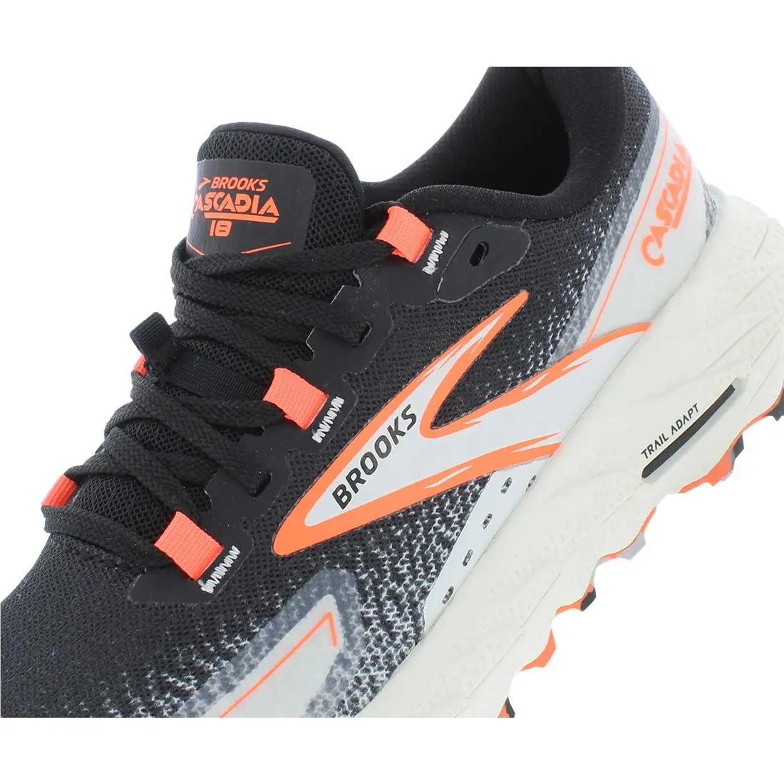 Brooks shoes - Brooks Cascadia 18 - Cascadia - 120416-1B-011 - Black, Full: Black/Blue Wash/Flame (UPC: 195394589474) 0