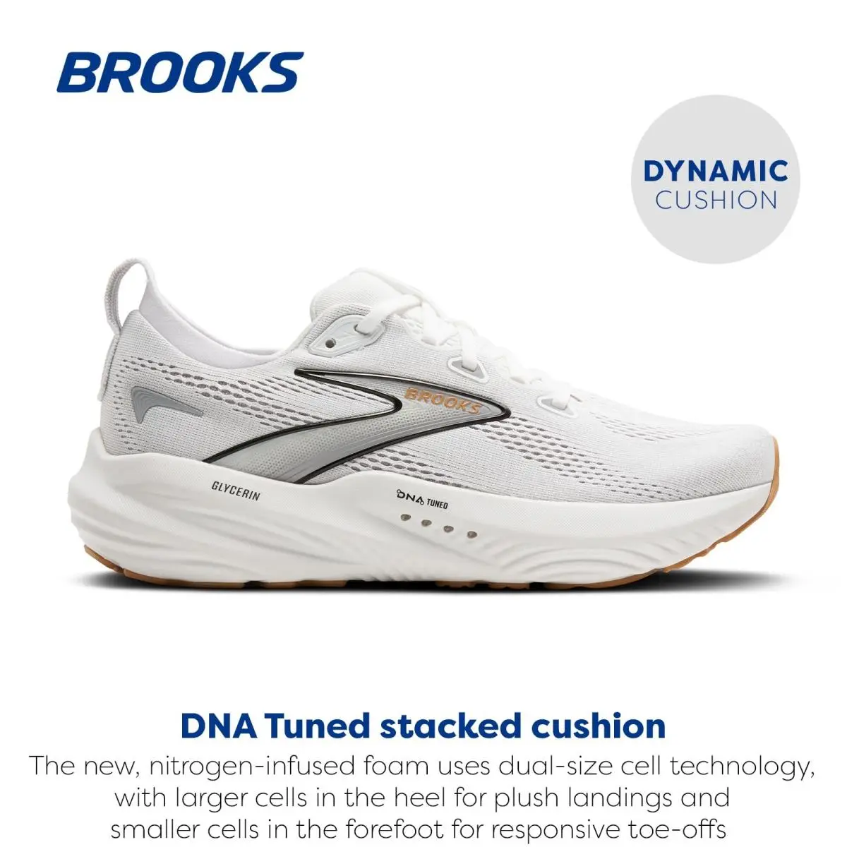 Brooks shoes - 1204341D135100 - 1204341D135100 - White/Grey/Black (UPC: 195394677416) 0