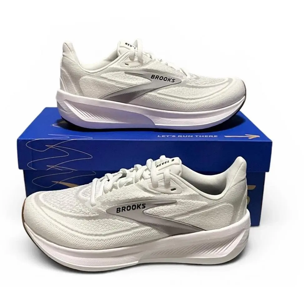 Brooks shoes - Brooks Revel 9 - Revel - 120489 1B 135 - White (UPC: 195394906578) 1