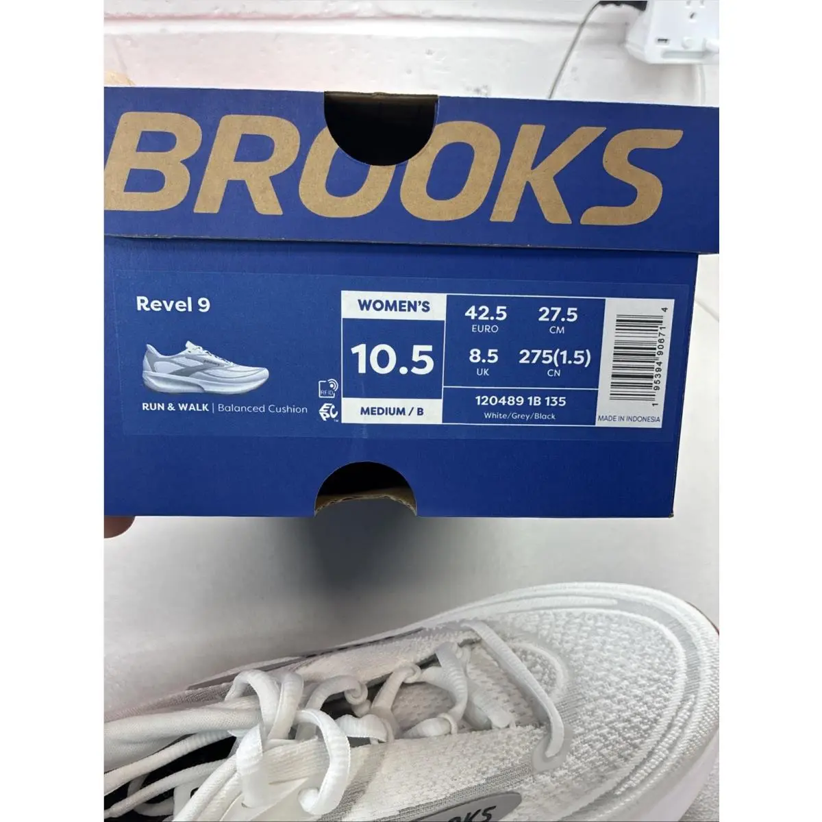Brooks shoes - Brooks Revel 9 - Revel - 120489 1B 135 - White (UPC: 195394906578) 6