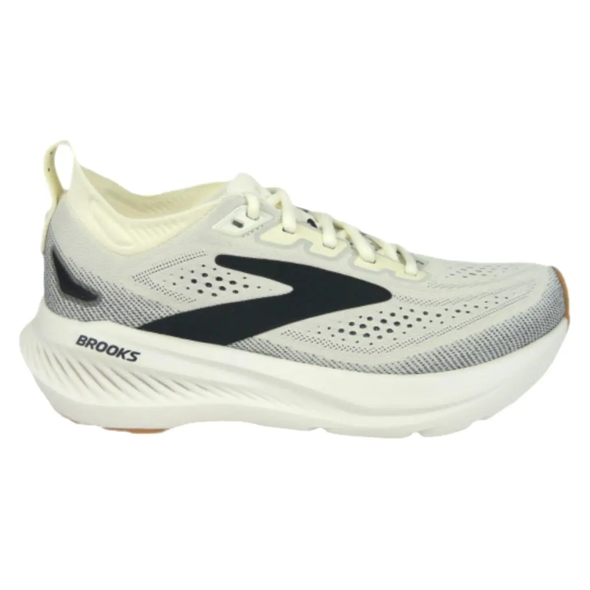 Brooks Women’s Glycerin 23 Neutral Running Shoe White/black/biscuit US 7 M