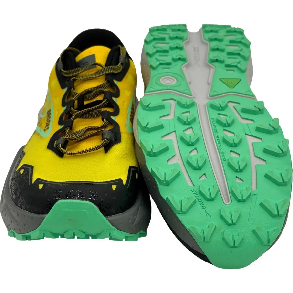 Brooks shoes - Brooks Caldera 7 - Caldera - 110415-1D-741 - Lemon Chrome/Black/Springbud (UPC: 195394407495) 2