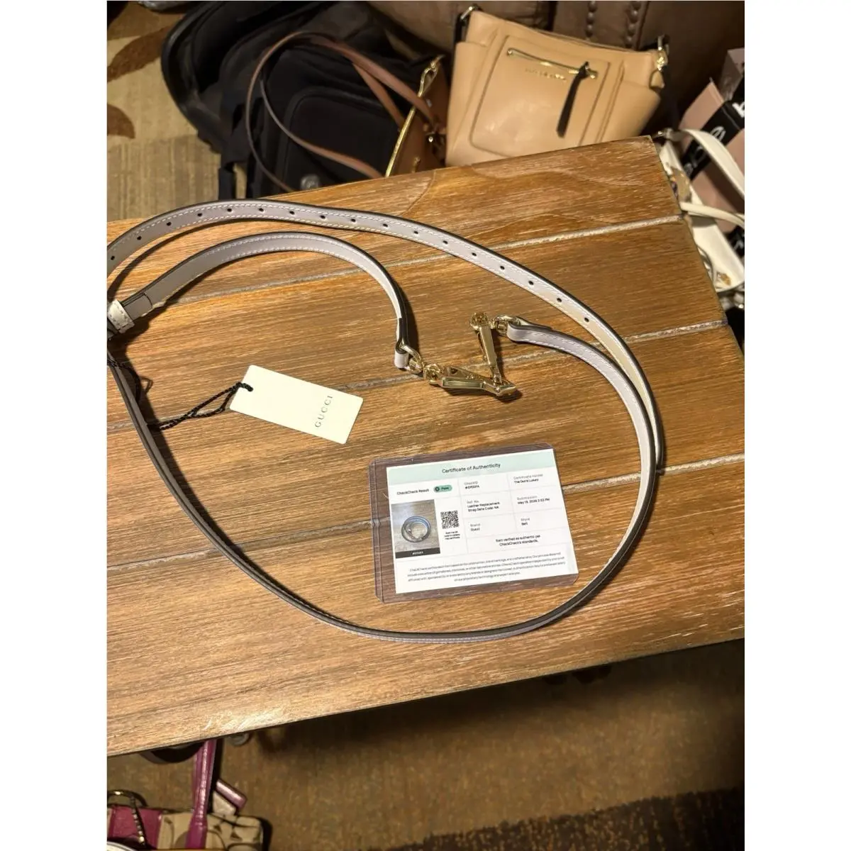 Gucci Ivory Crossbody/ Shoulder Replacement Strap