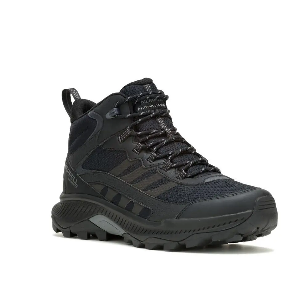 Merrell Men`s Speed Strike 2 Mid WP Black All Sizes - Black