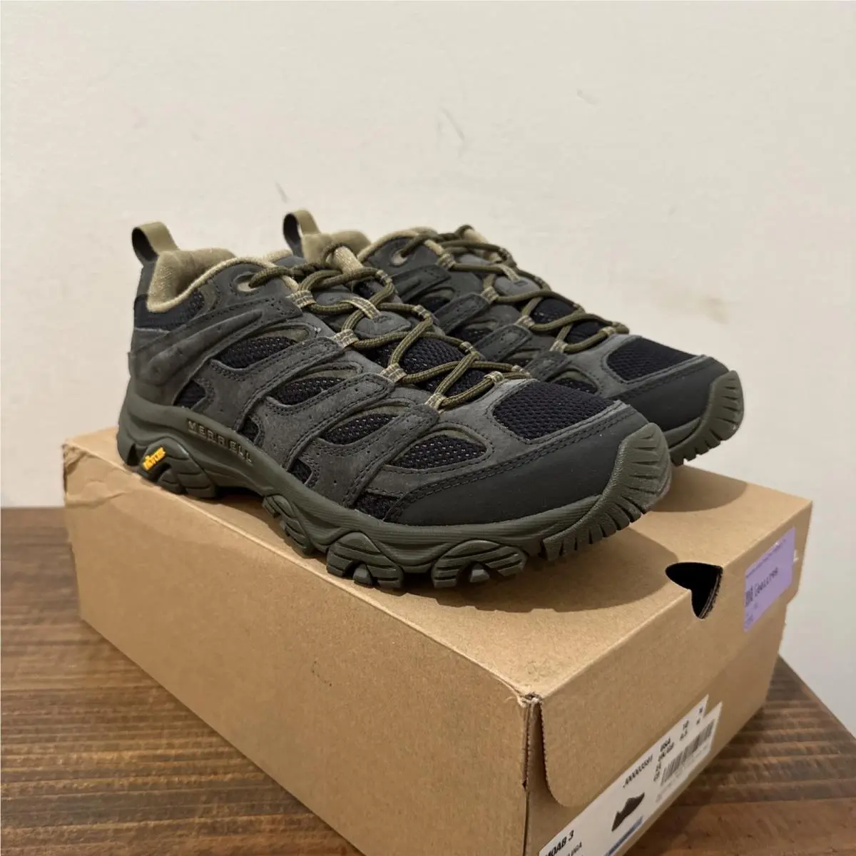 Merrell Moab 3 Waterproof Men’s Sz 10 Trail Hiking Shoes Black/beluga